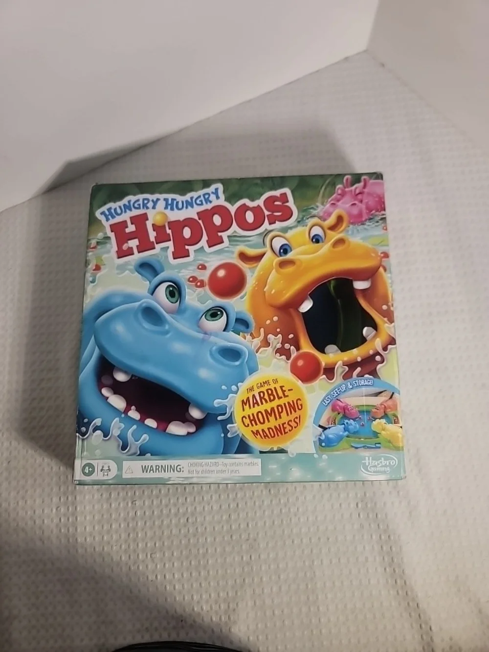 Hasbro Hungry Hungry Hippos Kids Game - Blue & Orange